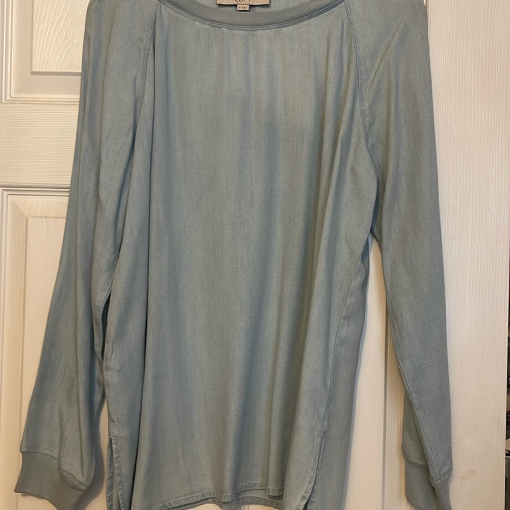 Light blue denim shirt